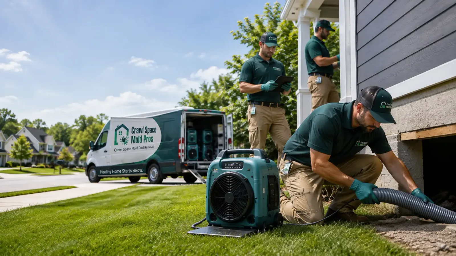 Crawl Space Mold Removal in Richgrove, CA